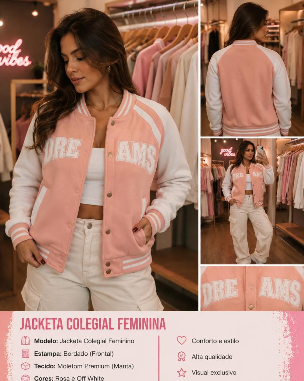 Jaqueta Colegial Feminina Dreams